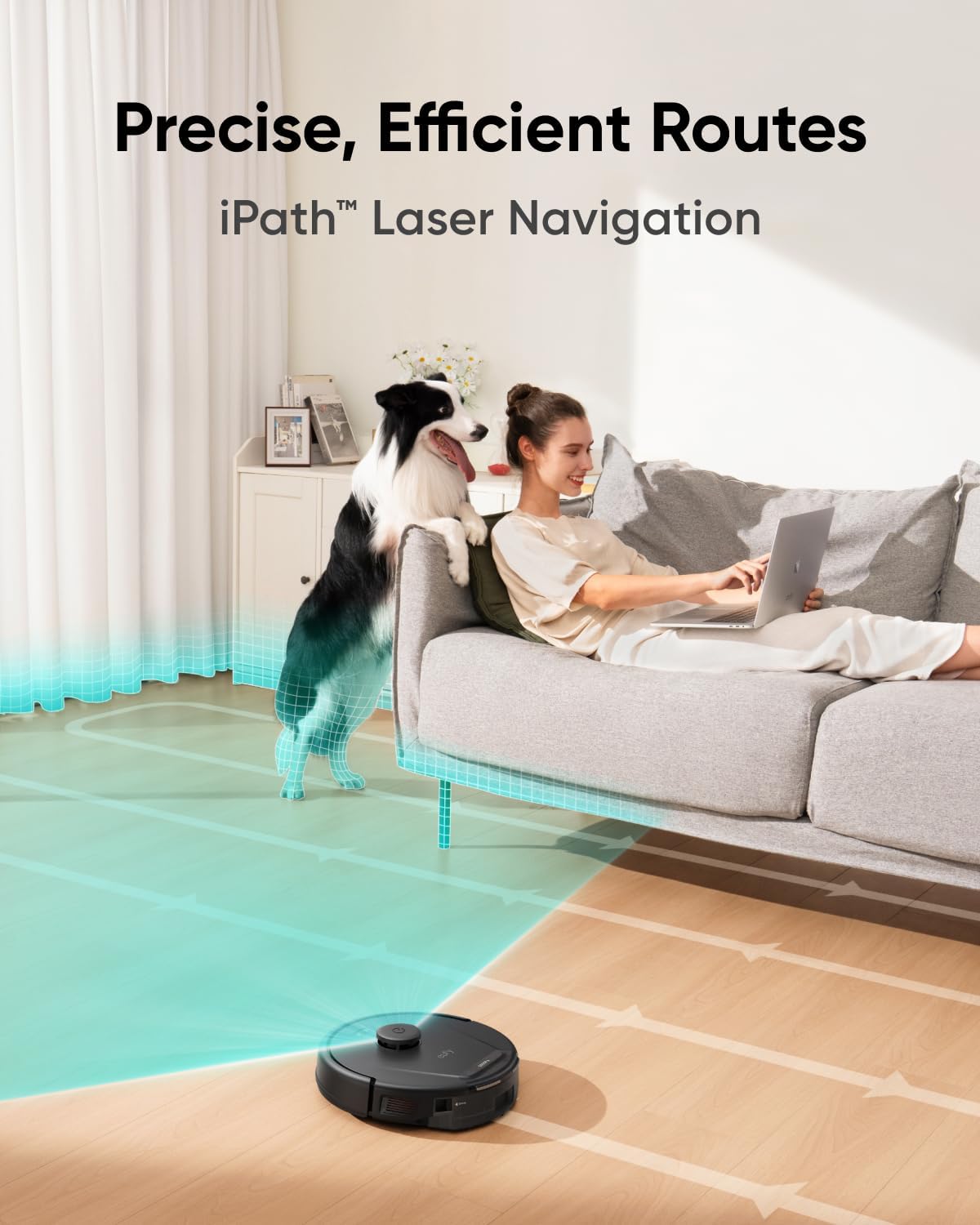 eufy L60 Hybrid Robot Vacuum with Self Empty Station, Hair Detangling Technology, Up to 60 Days of Hands Free Cleaning, Ultra Strong 5,000 Pa Suction to Remove Hair, Dust, Mop Pad - Image 5