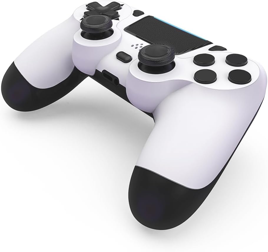 MOVONE Wireless Controller Dual Vibration Game Joystick Controller for Ps4 Controller/Slim/Pro,Compatible with PS4 Console(White ) - Image 2