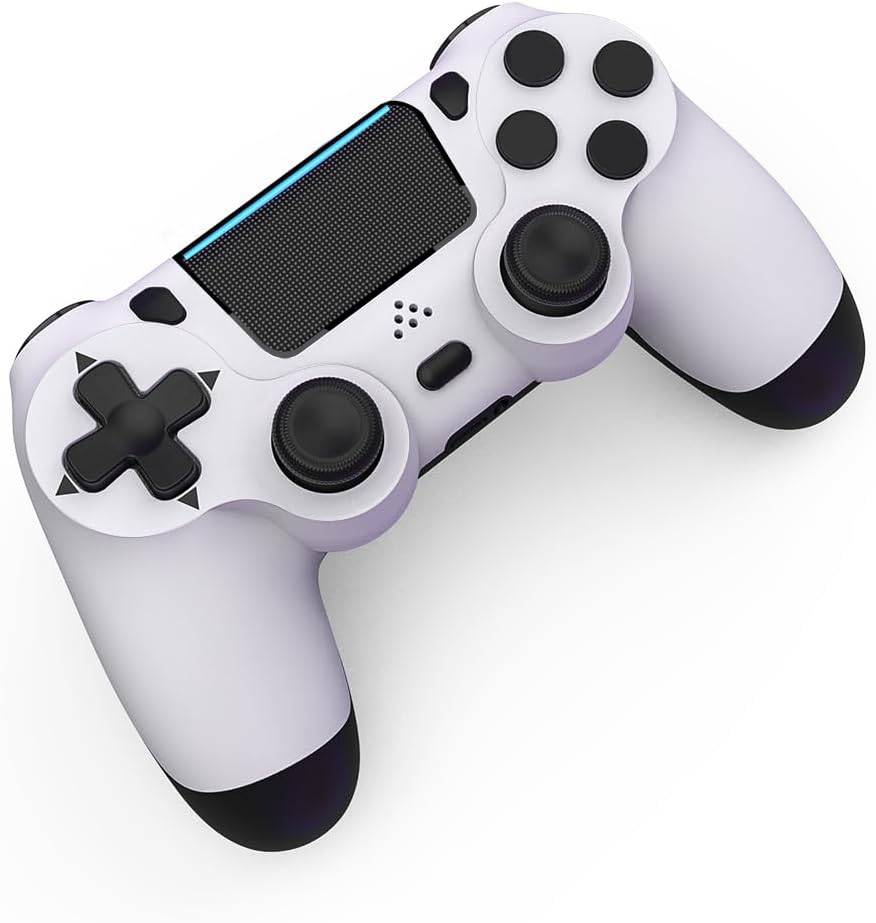 MOVONE Wireless Controller Dual Vibration Game Joystick Controller for Ps4 Controller/Slim/Pro,Compatible with PS4 Console(White ) - Image 5